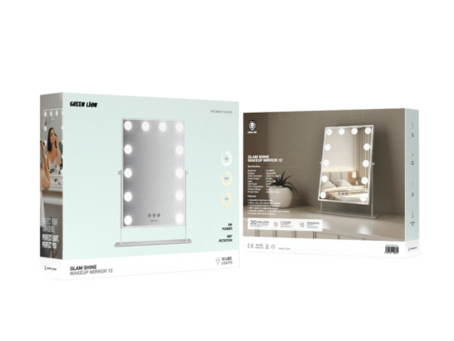 Green Lion Glam Shine Makeup Mirror 12 LED Lights