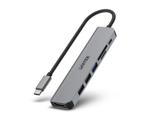 Unitek uHUB S7+ 7-in-1 USB-C 5Gbps Hub with 4K HDMI and 100W Power Delivery