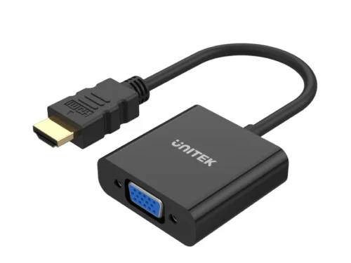 Unitek HDMI to VGA Adapter with 3.5mm for Stereo Audio