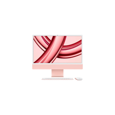 Apple iMac 24"- M3 chip with 8‑core CPU and 10‑core GPU, 8GB/256GB SSD with Retina 4.5K display - Pink - MQRT3AB/A (Arabic/English)