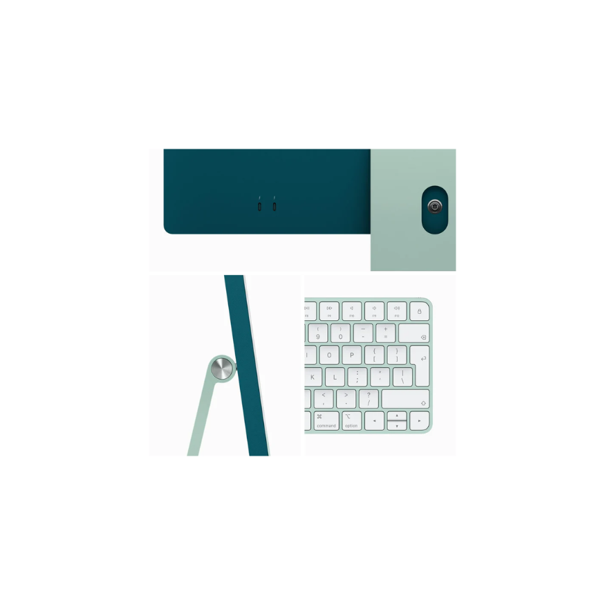 Apple iMac 24"- M3 chip with 8‑core CPU and 10‑core GPU, 8GB/256GB SSD with Retina 4.5K display - Green - MQRN3ZS/A (English) - Image 4