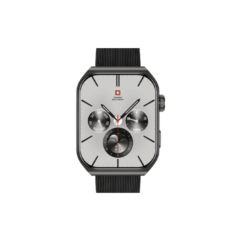 Swiss Military Alps 3 Smartwatch / with Gun Steel Strap Black