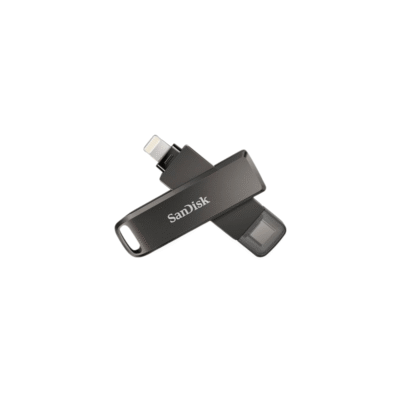 SanDisk iXpand Flash Drive Luxe 128GB - USB-C + Lightning -