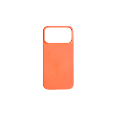 17 Pro Orange Leather Case