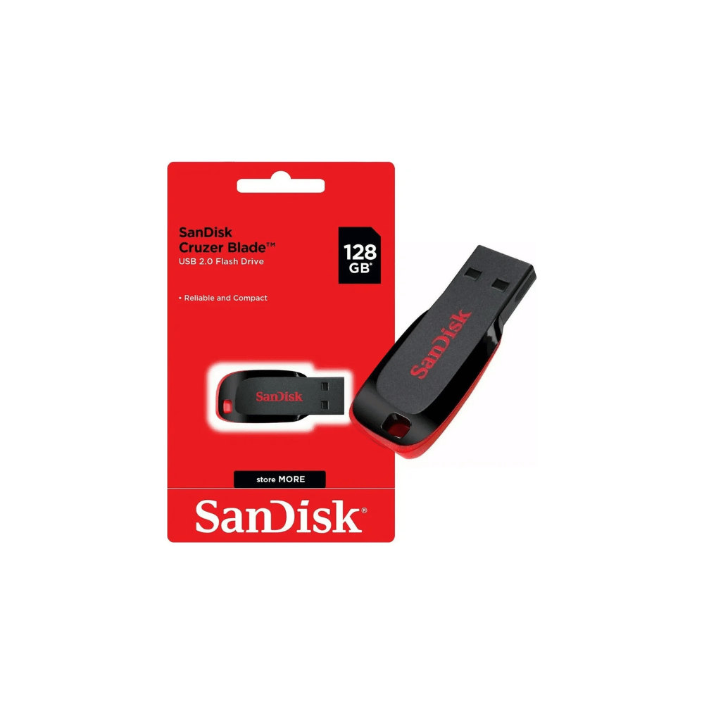SanDisk USB Flash Drive 128GB Cruzer Blade 2.0 - Image 2