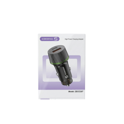 Zerospace ZS 65W Dual Port Fast Car Charger (ZECC357)